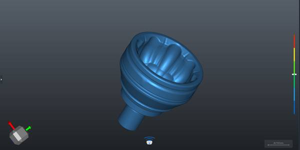 启源视觉 AlphaScan 三维扫描仪扫描钣金件获取三维模型