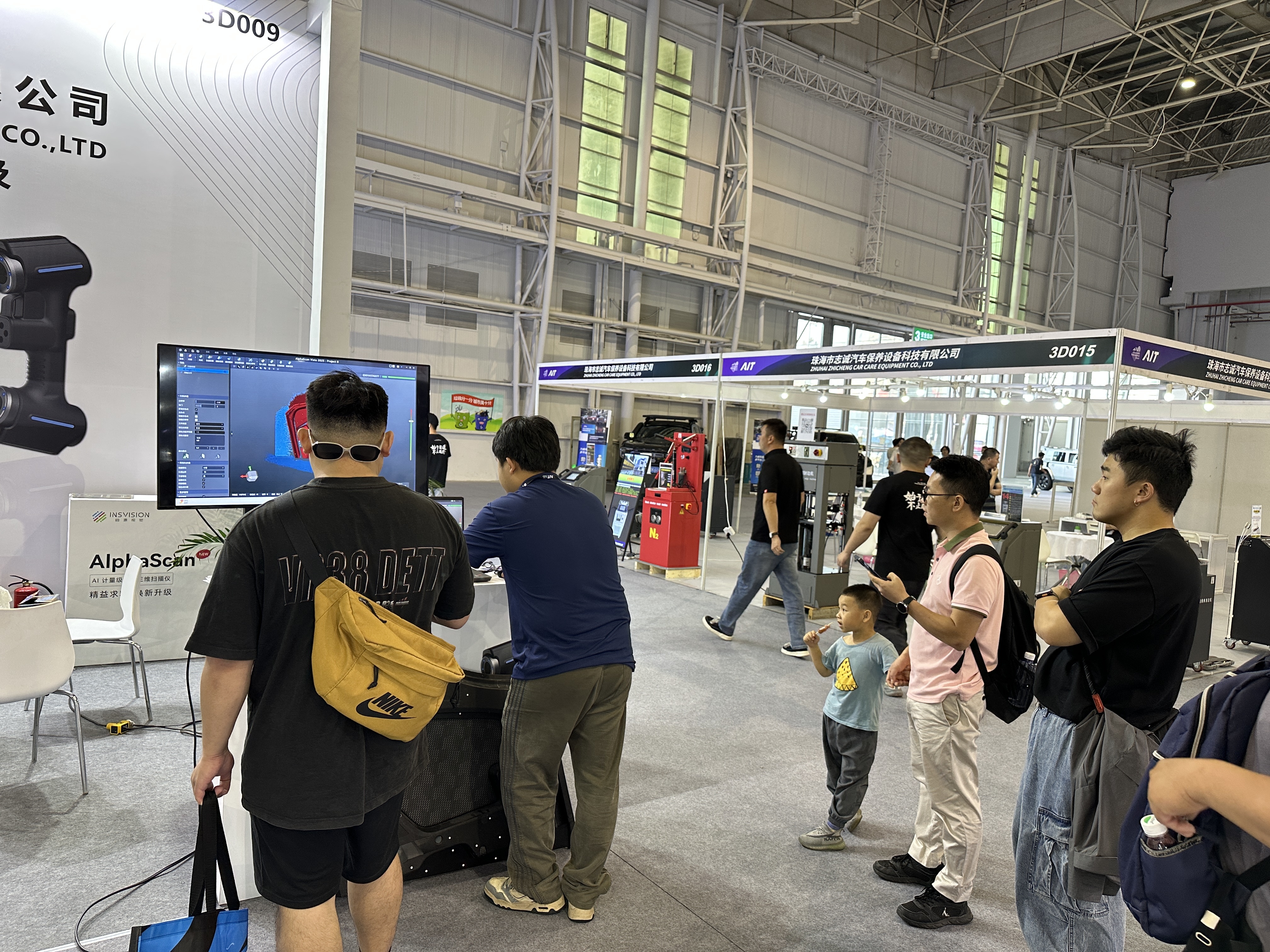 汽车冲压件检测用3d扫描测量仪能比三坐标快多少